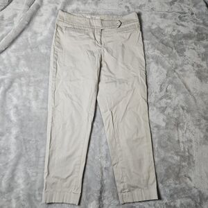 LOFT Women’s Beige Slim Ankle Pants Size 0 Work Casual